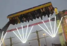Tragedia en un parque de diversiones de India: colapsó un juego mecánico y murió un policía durante un rescate parque de diversiones de la India