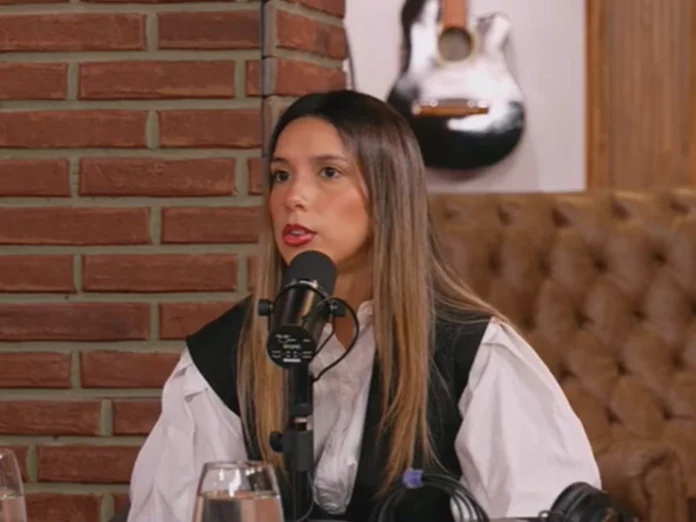 Agostina Páez durante entrevista en Olga reflexionando sobre su situación