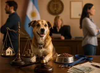 Fallo inédito en Salta: la Justicia ordenó pagar una cuota alimentaria por un perro tras una separación Fallo por cuota alimentaria para un perro dictado por la Justicia de Salta tras una separación de pareja.