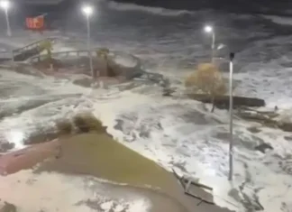 Alerta roja en la costa bonaerense: impactantes videos muestran olas gigantes y graves destrozos por el temporal Impactantes olas gigantes y calles inundadas durante el fuerte temporal en la costa bonaerense