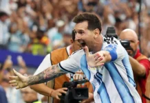 Messi hizo historia y Argentina venció a Austria para avanzar a los 16avos del Mundial Lionel Messi celebra en el partido Argentina vs Austria Mundial 2026 tras la clasificación a los 16avos de final.
