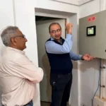 Histórico avance en Loreto: la prueba técnica del agua potable concluyó con éxito Intendente Ramón González supervisando la prueba técnica de la planta central de agua potable de Loreto.